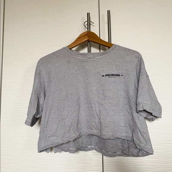 Pull&Bear Cropped T-shirt - Picture 1 of 4